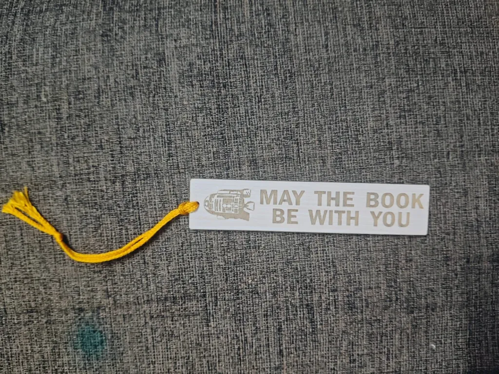 "May the Book Be With You" - Wooden Bookmark